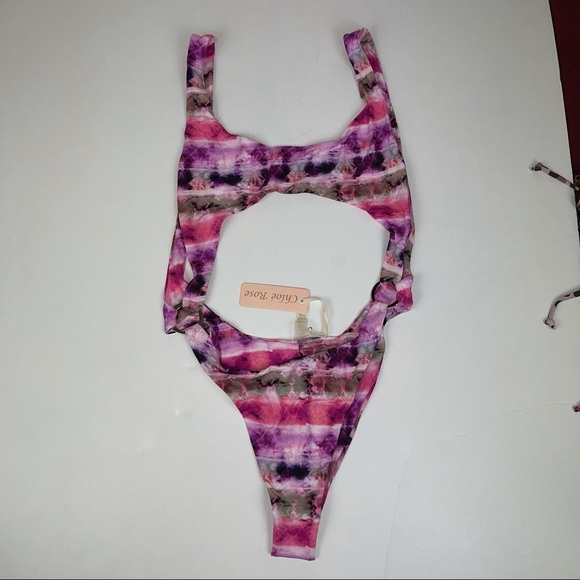 Chloe Rose Sun Chaser One Piece Tie Dyed L - Picture 8 of 11